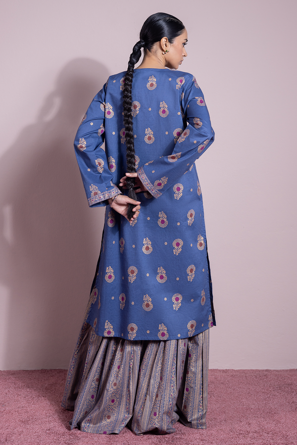 Zari Whisper Gharara Set