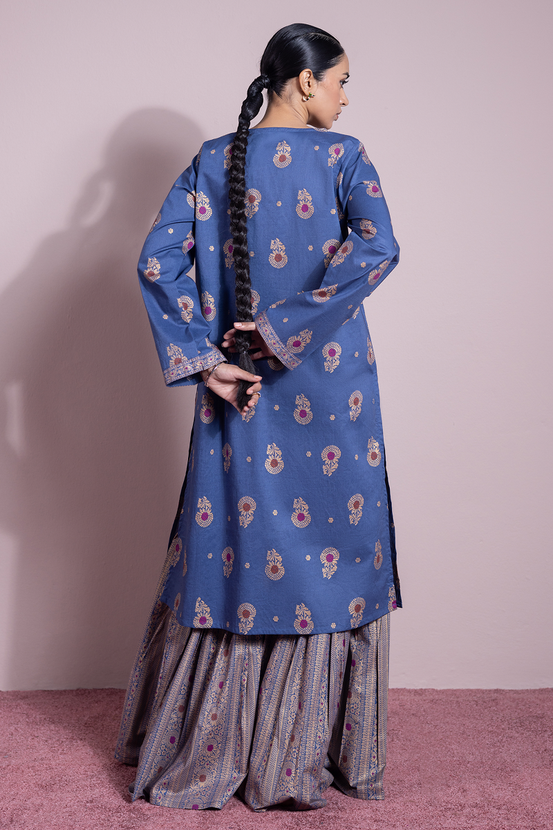 Zari Whisper Gharara Set