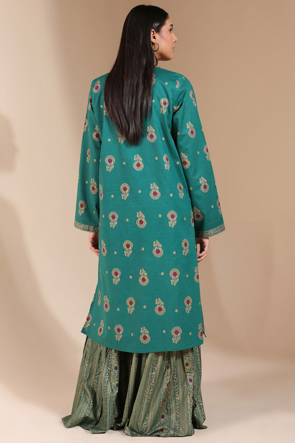 Zari Whisper Gharara Set