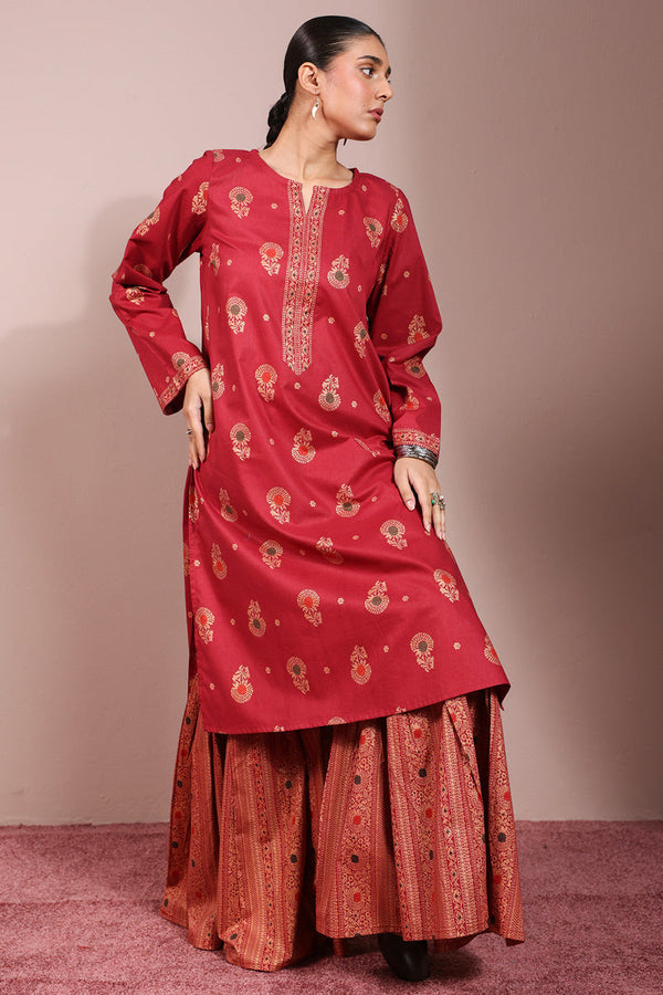 Zari Whisper Gharara Set