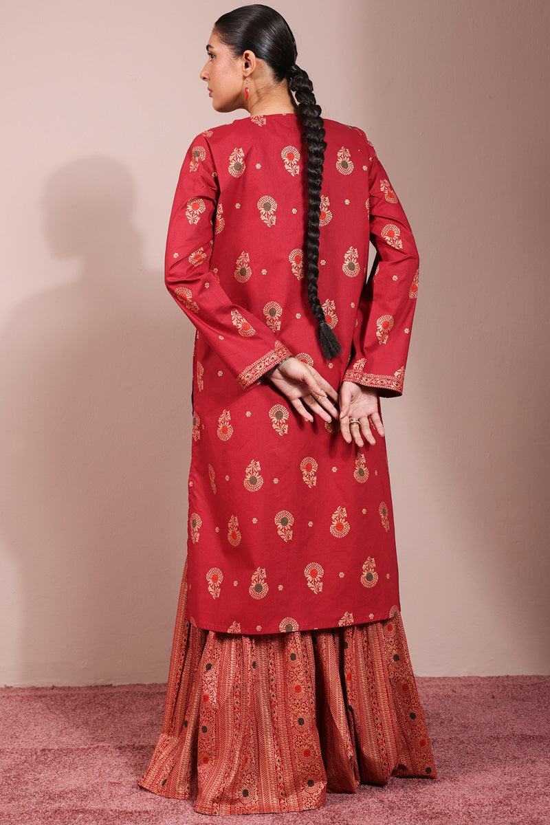 Zari Whisper Gharara Set