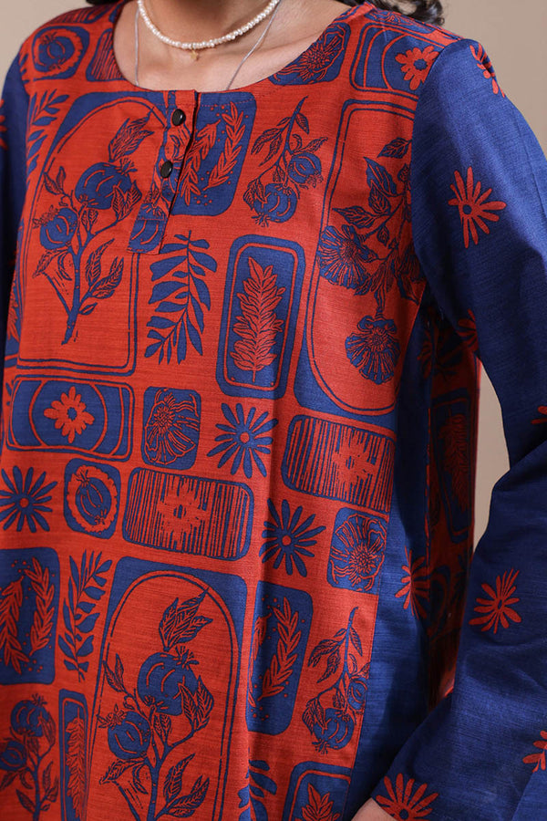 Linocut Leaf Duo-Set