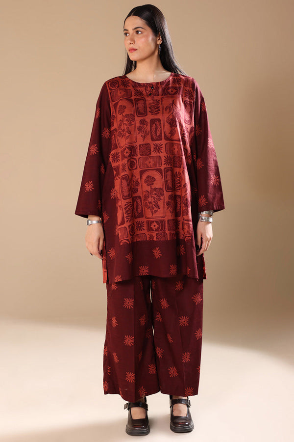 Linocut Leaf Duo-Set