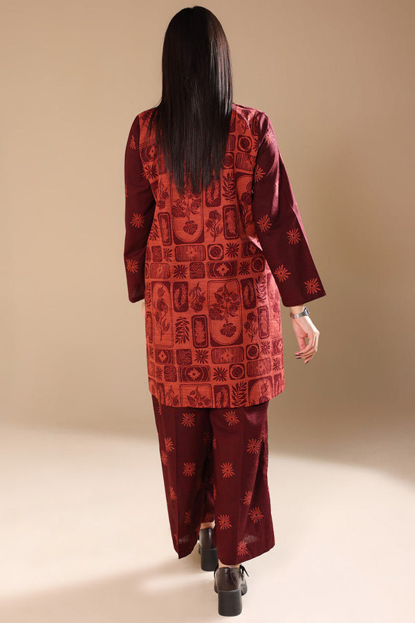 Linocut Leaf Duo-Set