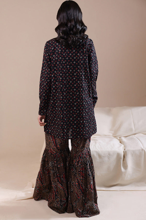 Bandhani Affair Gharara Set