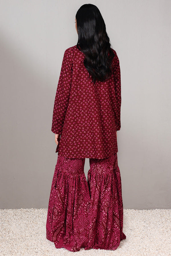 Bandhani Affair Gharara Set