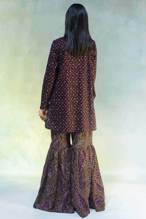 Bandhani Affair Gharara Set