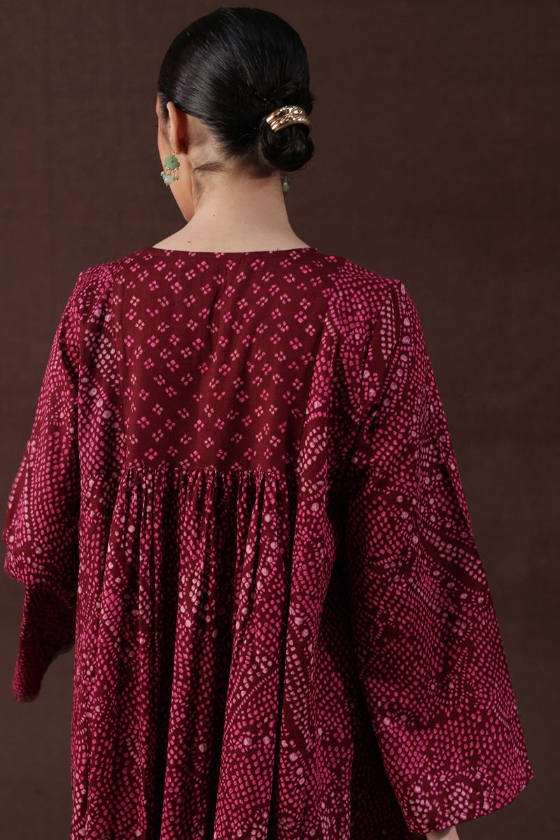 Bandhani Affair Blush Dress