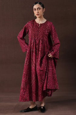 Bandhani Affair Blush Dress