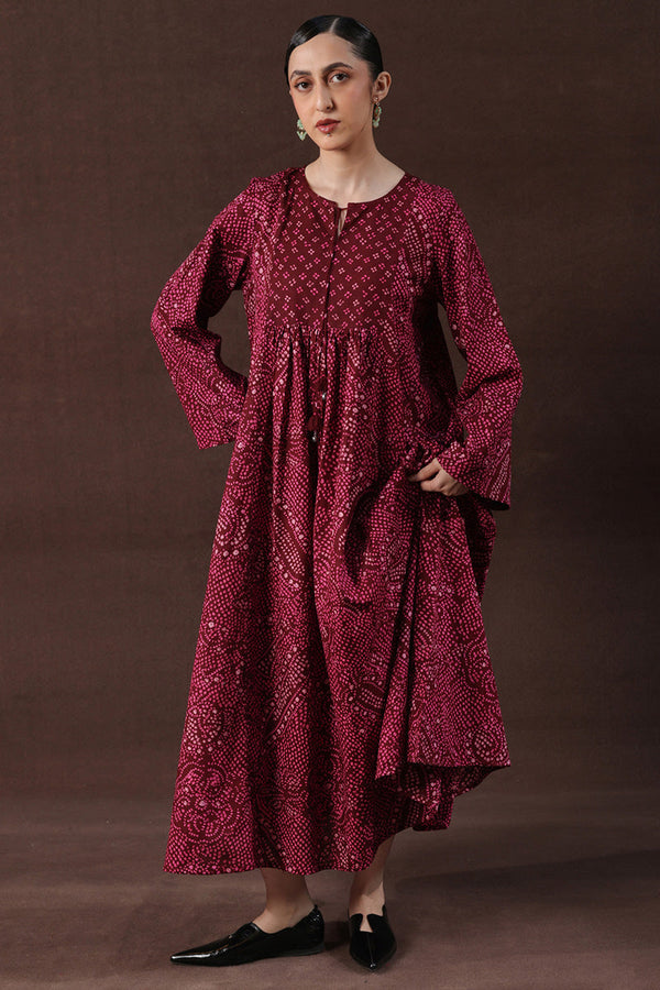 Bandhani Affair Blush Dress