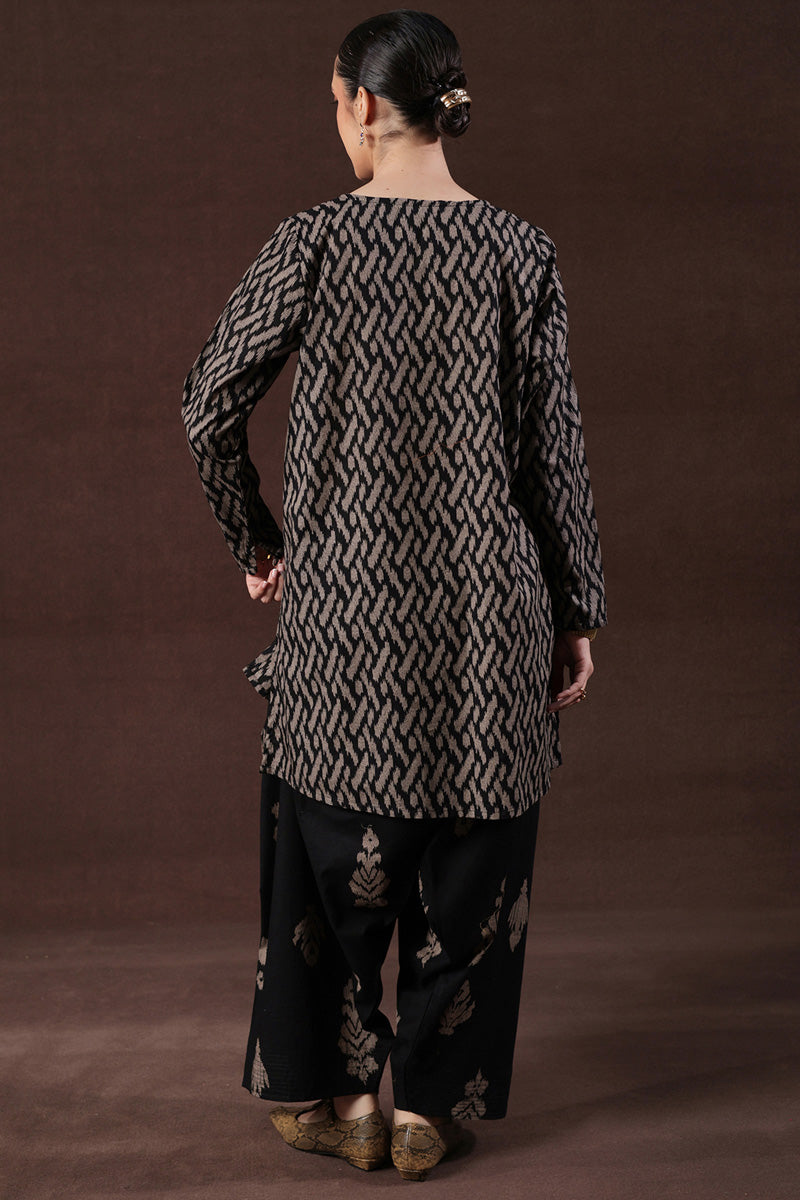 Ikkat Whisper Co-Ord Set