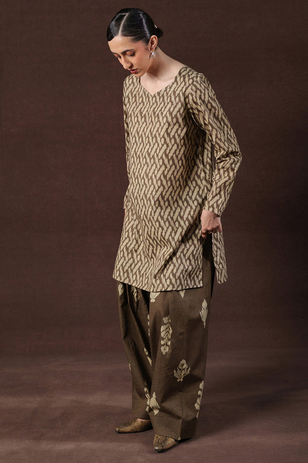 Ikkat Whisper Co-Ord Set