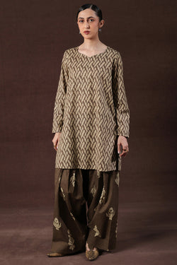Ikkat Whisper Co-Ord Set