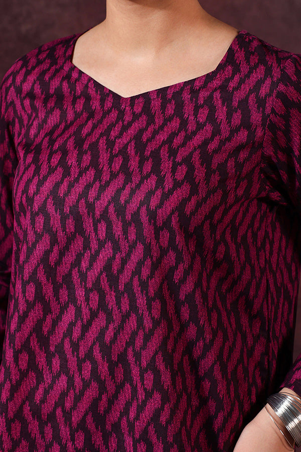 Ikkat Whisper Co-Ord Set