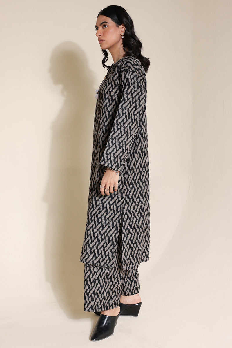 Ikkat Tassel Duo-Set