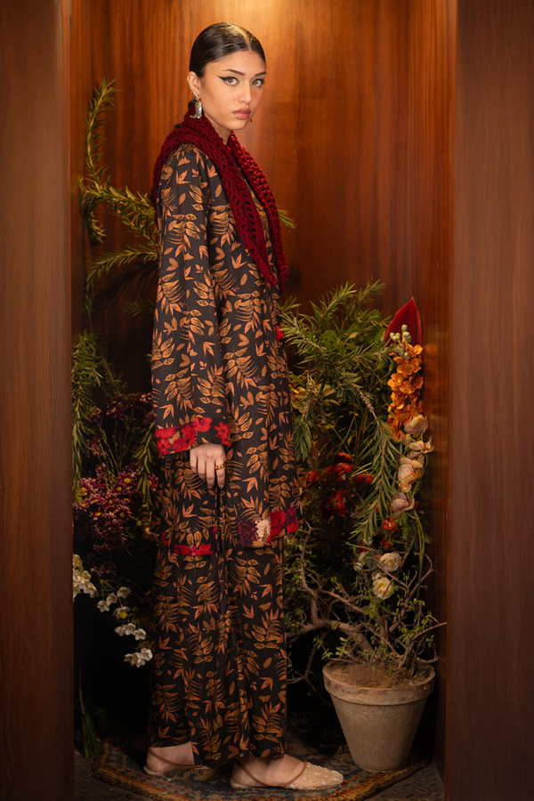 Vibrant Roses Leaf Set