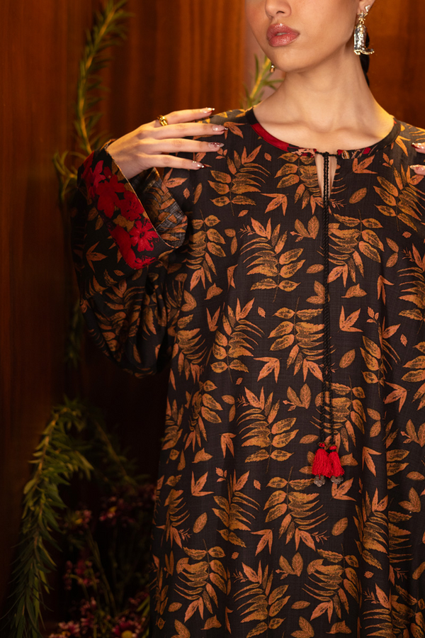 Vibrant Roses Leaf Set