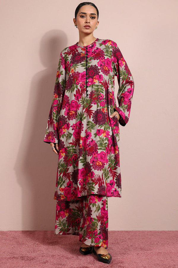 Vibrant Roses Printed Set