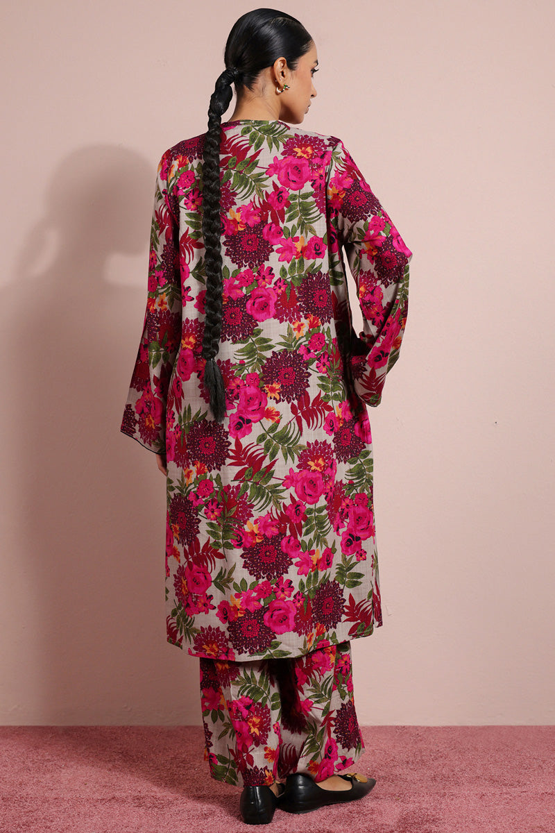 Vibrant Roses Printed Set