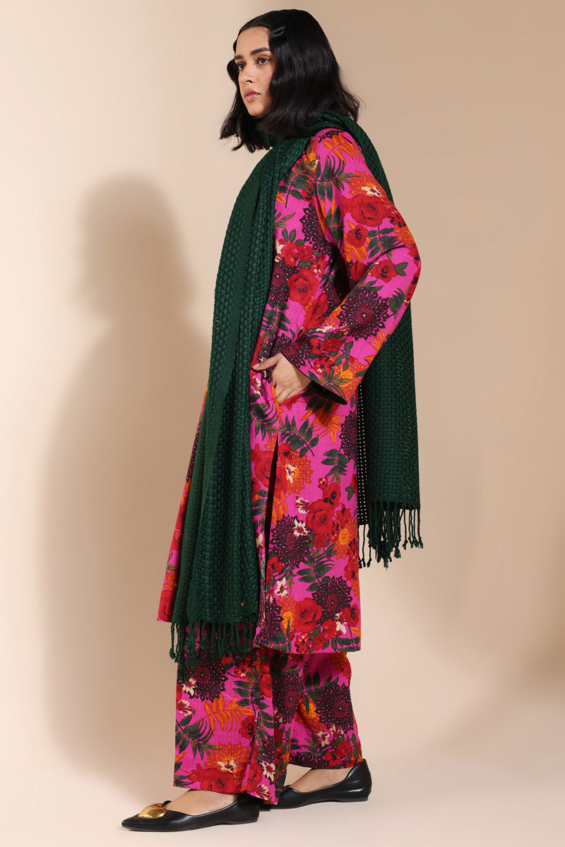 Vibrant Roses Printed Set