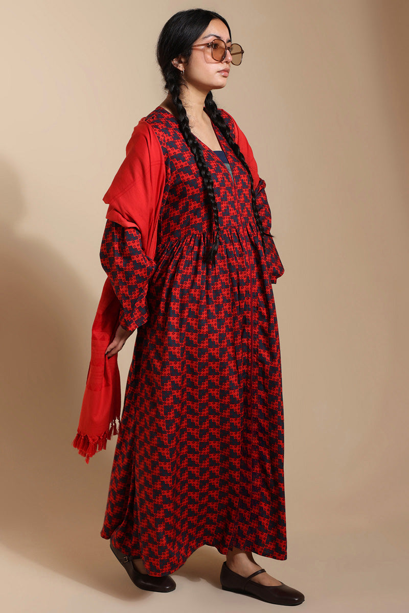 Kantha Flare Story Dress