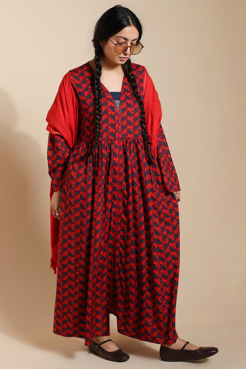 Kantha Flare Story Dress