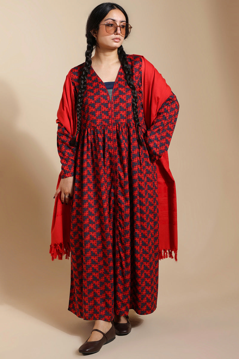 Kantha Flare Story Dress