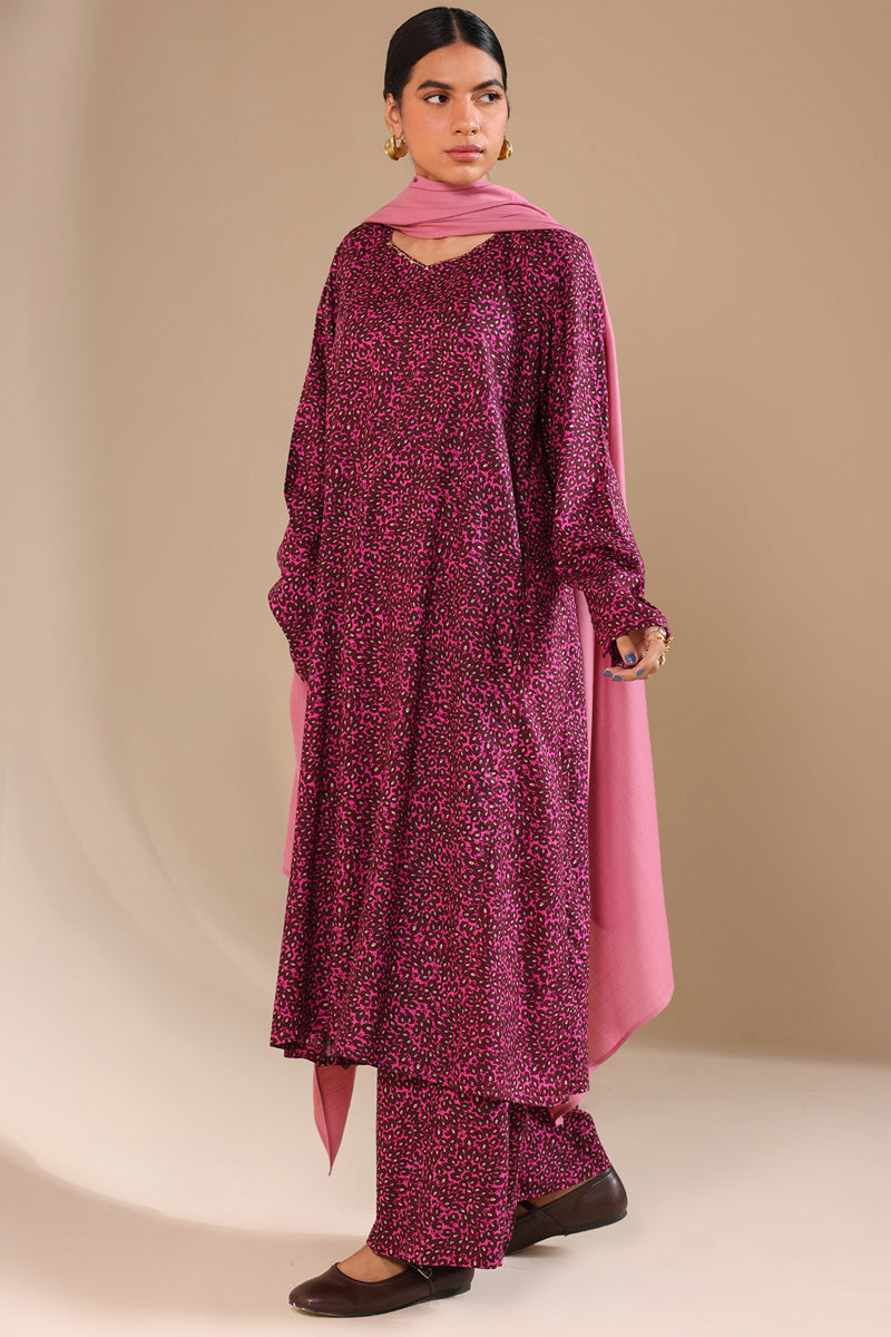 Vibrant Roses Printed Set