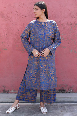 Ajrak Noir Tassel Trail Set
