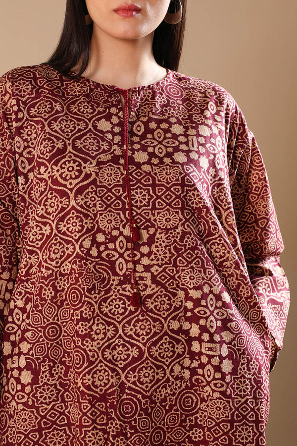 Ajrak Noir Tassel Trail Set