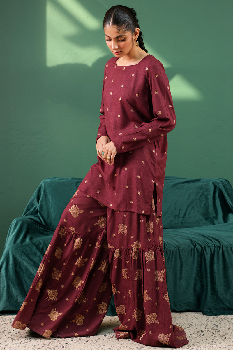 Cupid Rose Gharara Set