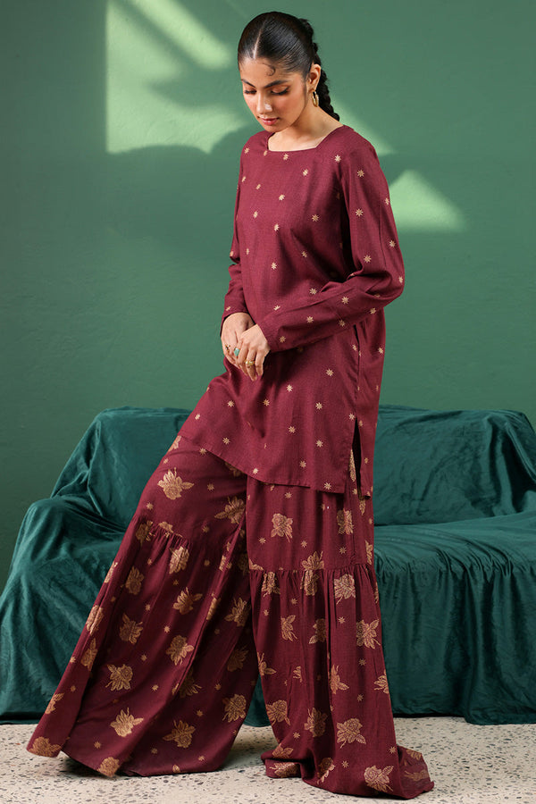 Cupid Rose Gharara Set