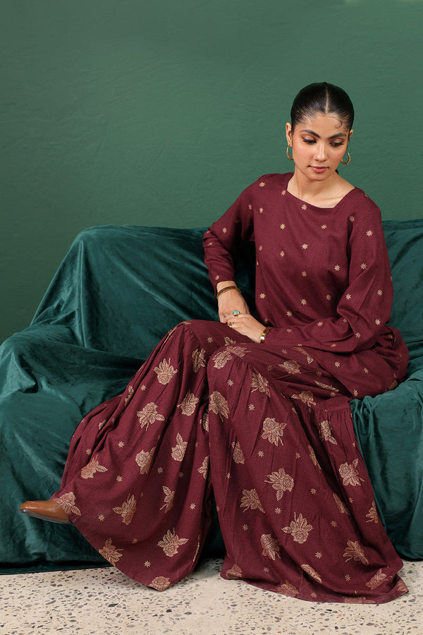 Cupid Rose Gharara Set