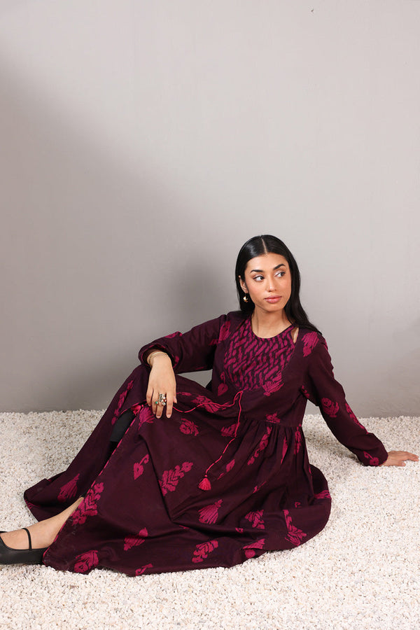 Ikat Flare Poem Dress