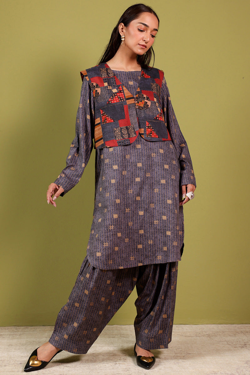 Kantha 3-Piece Koti Set
