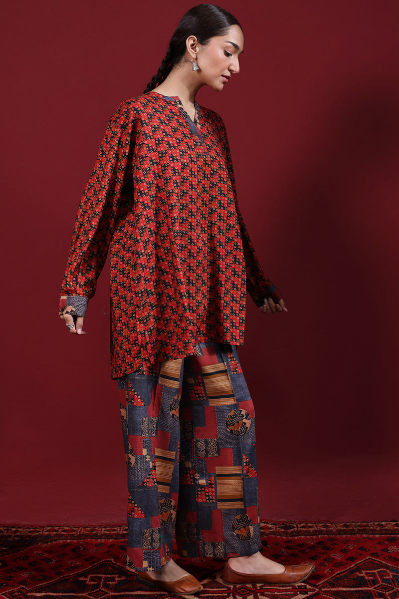 Printed Kantha Co-Ord Set