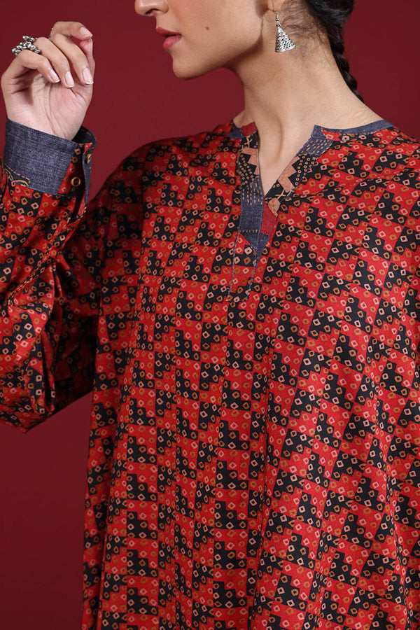 Printed Kantha Co-Ord Set