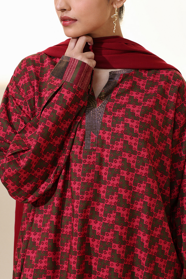 Printed Kantha Co-Ord Set