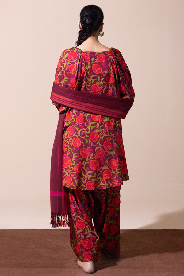 Anar Rang Suzani Set