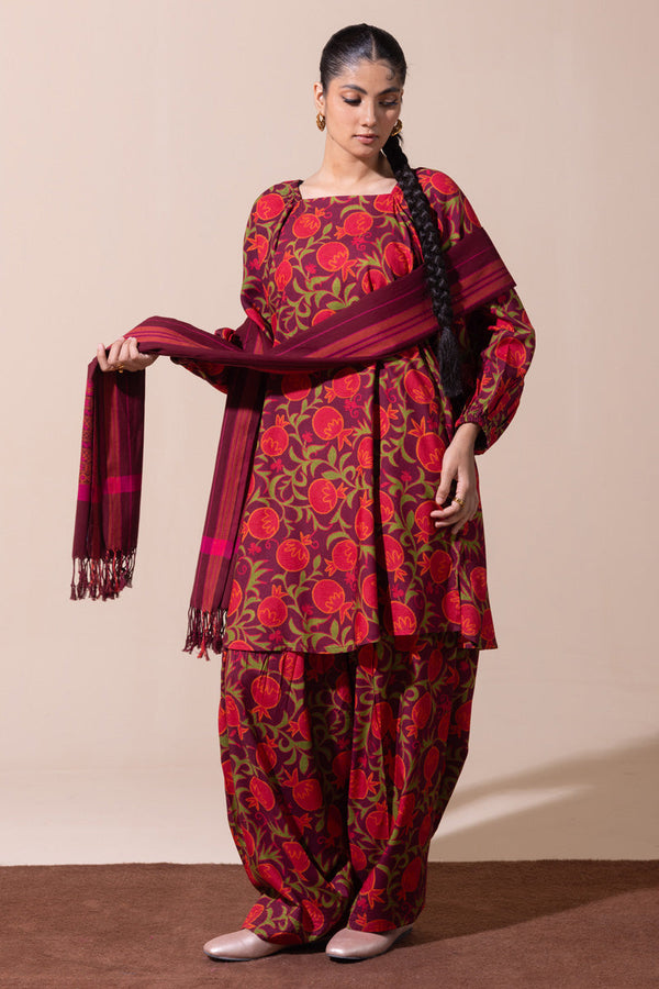 Anar Rang Suzani Set