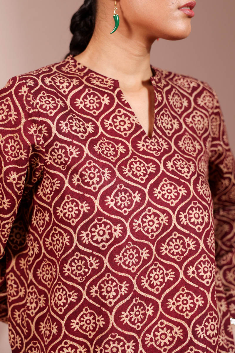 Ajrak Noir Grace Set