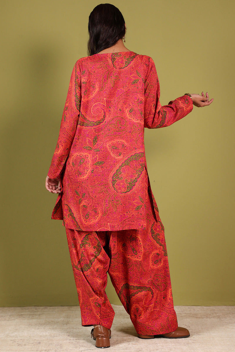 Jacquard Paisley Farshi Set