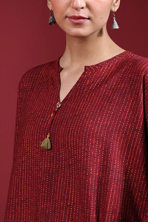 KanthaTukri Tassel-Edge Set