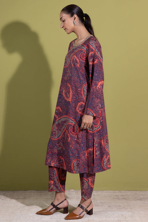 Gilded Jacquard Paisley Set