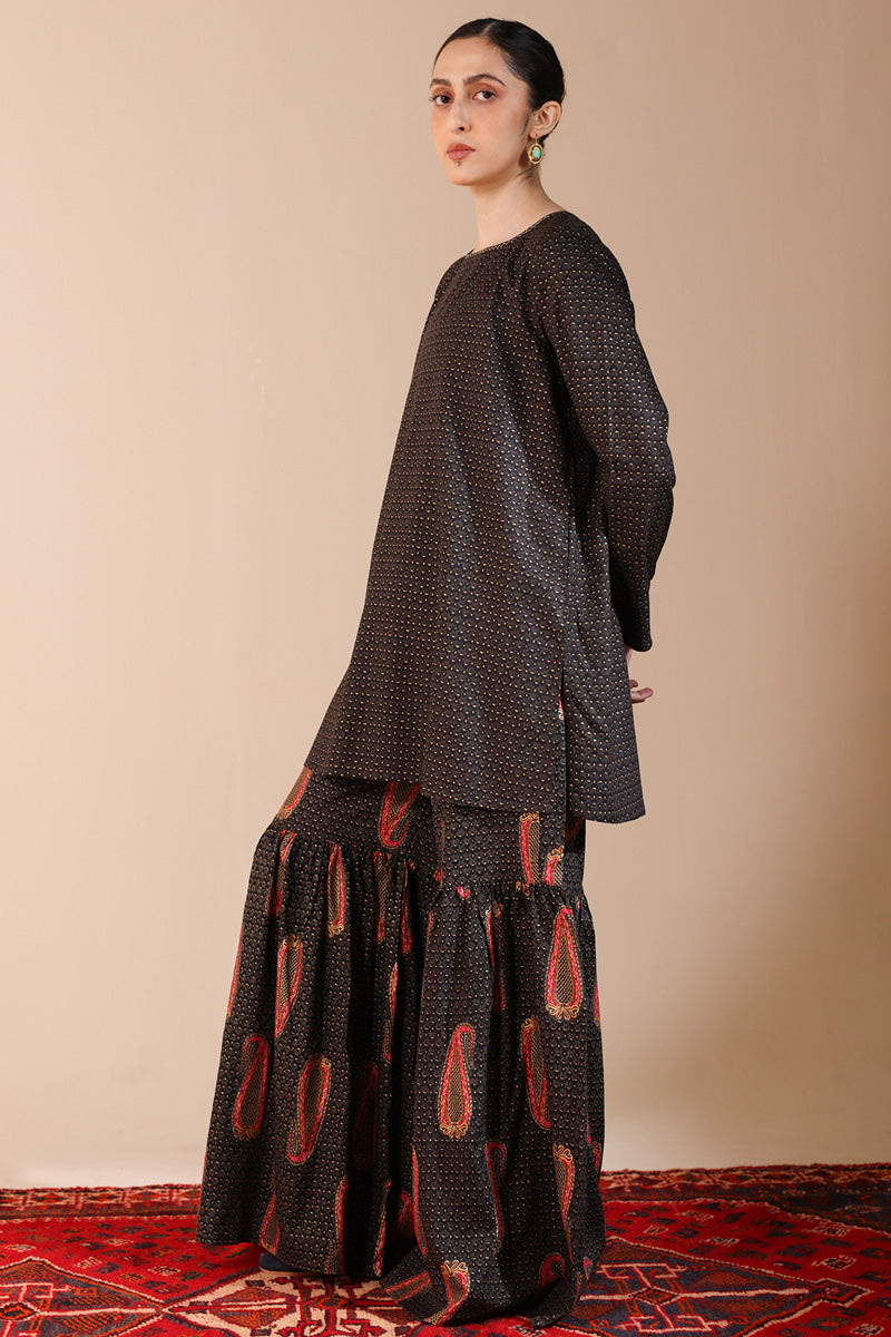 Thai Paisley Luxe Gharara Set