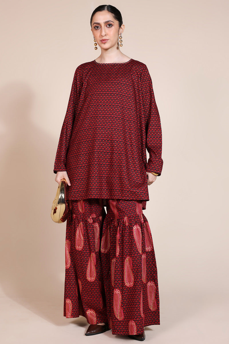 Thai Paisley Luxe Gharara Set