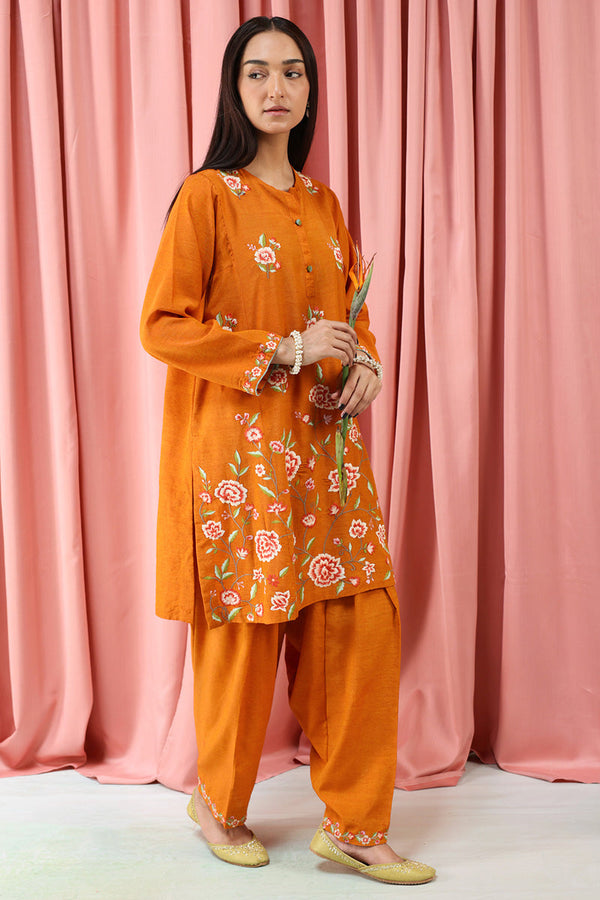 Floral Splendor Embroidered Set