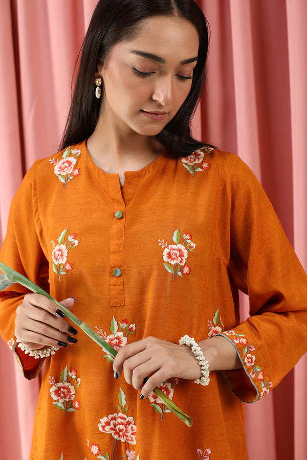 Floral Splendor Embroidered Set