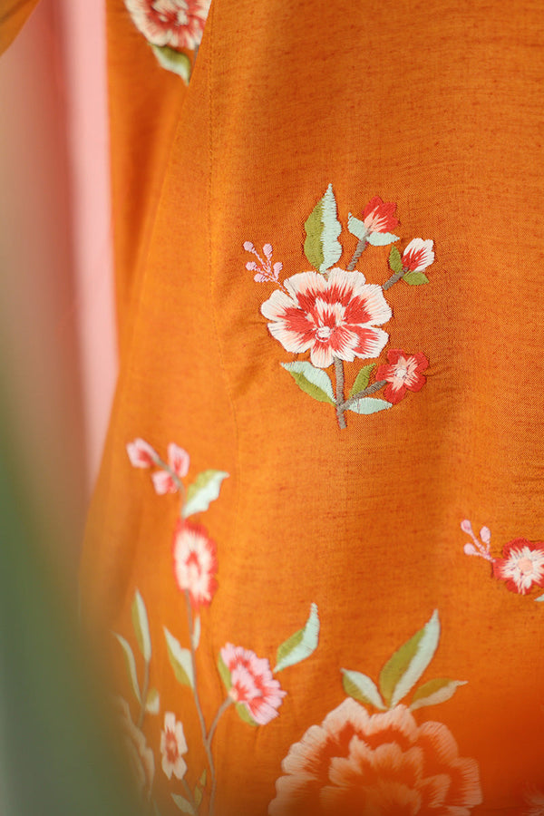 Floral Splendor Embroidered Set