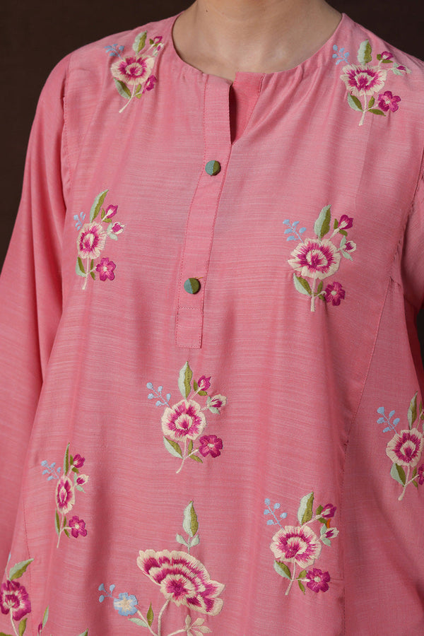 Floral Splendor Embroidered Set